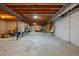 Spacious unfinished basement with concrete floor at 16113 Enchanted Peak Way, Monument, CO 80132