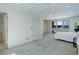 Large main bedroom has access to a private bath and a window at 3040 Zuni St # F, Denver, CO 80211