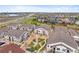 This aerial view displays beautifully maintained grounds near major roads and plenty of parking at 4500 Copeland Cir # 104, Highlands Ranch, CO 80126