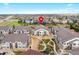 Aerial view of community showing well-maintained landscaping and convenient access to nearby amenities at 4500 Copeland Cir # 104, Highlands Ranch, CO 80126