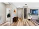 Welcoming entryway featuring stylish flooring and neutral walls, leading into the home's living spaces at 4500 Copeland Cir # 104, Highlands Ranch, CO 80126