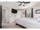 View of a bedroom with closet, white walls, and a cozy carpet at 10720 Moore Cir, Westminster, CO 80021