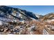 Aerial view of neighborhood with mountains at 315 Arapahoe Ave # 202, Boulder, CO 80302
