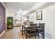 Dining Area in basement featuring dining table and kitchenette with shelving at 32392 Lodgepole Dr, Evergreen, CO 80439