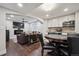 Basement with game table, wet bar, and entertainment area at 9882 S Hoyt Ct, Littleton, CO 80127