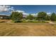 Aerial view of a park with play structures, trees, open green space, and winding sidewalks at 9882 S Hoyt Ct, Littleton, CO 80127