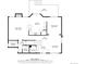 Main level floor plan showcasing kitchen, dining room, living room, and Gathering room at 21580 Longs Peak Ln, Parker, CO 80138