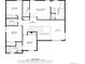 Floorplan of upper level layout with bedrooms and baths at 21580 Longs Peak Ln, Parker, CO 80138
