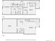 Detailed floor plan showcasing layout of the two floors with garage, kitchen, bedrooms, and bathrooms at 15530 W 64Th Pl # C, Arvada, CO 80007