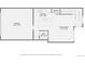 Floorplan featuring layout and dimensions of garage, kitchen, living room and bath at 15530 W 64Th Pl # C, Arvada, CO 80007