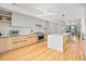 Modern kitchen featuring sleek cabinets, stainless steel appliances, and a spacious island at 3232 W 16 Ave, Denver, CO 80204
