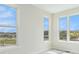 Bedroom with an abundance of natural light from large windows providing pleasant views of the city at 2329 Lakeshore Ln # 14, Superior, CO 80027