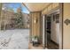 Charming condo entrance with ski decor offering a welcoming feel at 1179 Ski Hill Rd # 147, Breckenridge, CO 80424