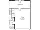 Layout showing the two-car garage and storage space at 241 N Front St # 103, Monument, CO 80132