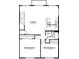 Layout with living area, kitchen, two bedrooms, and bathroom at 241 N Front St # 103, Monument, CO 80132