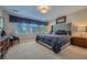 Comfortable bedroom with a plush bed, large windows, and stylish decor, creating a serene and inviting retreat at 10646 Winding Pine Pt, Highlands Ranch, CO 80126