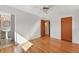 Bright, spacious bedroom features hardwood floors, ample closet space, and a modern ceiling fan at 12162 W Dakota Dr, Lakewood, CO 80228