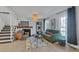 Inviting living room featuring a modern fireplace and stylish decor, creating a cozy atmosphere at 9424 E Girard Ave, Denver, CO 80231