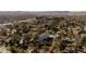 Aerial view of a new townhome development nestled in a quiet residential neighborhood at 1682 Tabor St, Lakewood, CO 80215