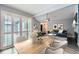 Open dining room, seamlessly connected to living room with great light and comfortable seating at 2504 S Victor St # E, Aurora, CO 80014