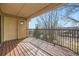 Wood balcony with black iron railing overlooking community at 12288 W Dorado Pl # 301, Littleton, CO 80127