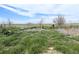 Vacant fenced lot with view of the land at 11897 Roxburg St, Strasburg, CO 80136