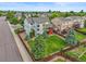 Aerial view of home and fenced backyard with patio area at 1120 N Calhan Ave, Castle Rock, CO 80104