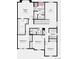Second floor plan featuring four bedrooms, two bathrooms, a loft, and laundry room at 39730 Congress Ln, Elizabeth, CO 80107