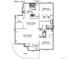 Detailed floor plan showcasing the layout of the main level of the home including the kitchen, living room, and bedrooms at 2235 S Fillmore St, Denver, CO 80210