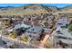 Aerial view of a home in a neighborhood with mountain views at 4921 Fountain St, Boulder, CO 80304