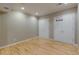 Bedroom with hardwood floors, white trim, recessed lighting, and closet at 4921 Fountain St, Boulder, CO 80304