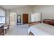Spacious main bedroom featuring neutral tones, vaulted ceilings and a walk-in closet at 4921 Fountain St, Boulder, CO 80304