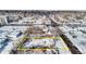Aerial view of a house and lot in a residential neighborhood at 1435 Quebec St, Denver, CO 80220