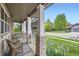 Relaxing front porch with seating area, offering a peaceful view of the neighborhood at 2215 Parkview Dr, Longmont, CO 80504