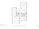 Floor plan of the first story with dimensions of the kitchen, living room, bathrooms, and garage at 853 Jenny Ln, Berthoud, CO 80513