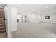 Spacious basement featuring neutral carpet, recessed lighting, and a full closet for storage at 5569 Willow Springs Dr, Morrison, CO 80465