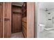 Modern closet featuring ample storage space and wood shelving at 5569 Willow Springs Dr, Morrison, CO 80465