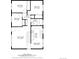 Floor plan of home with living room, kitchen, dining area, and bedrooms at 7961 Granada Rd, Denver, CO 80221