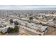 High-angle view of the neighborhood displaying a mix of residences and a well-connected street network at 2027 Terry St # 1, Longmont, CO 80501