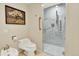 Modern bathroom featuring a toilet, bidet, and sleek, glass-enclosed shower at 7295 S Steele Cir, Centennial, CO 80122