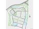 Site Map showcasing available plots, green spaces and street layout of the community at 7279 Prairie Sage Pl, Littleton, CO 80125