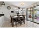 Charming dining area with a modern table set, windows and access to the outdoor patio at 10474 W Purgatoire Peak, Littleton, CO 80127