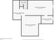 Layout of the basement with unfinished storage at 10474 W Purgatoire Peak, Littleton, CO 80127