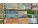 An aerial shot highlights backyard spaces, rooftop styles, landscaping, and off-street parking at 3050 N Marion St, Denver, CO 80205