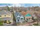 Aerial view of home, nestled between neighboring properties in a residential area at 3050 N Marion St, Denver, CO 80205