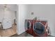 Modern laundry room featuring front load washer and dryer at 3050 N Marion St, Denver, CO 80205