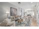 Bright living room with hardwood floors, stylish furniture, and contemporary decor at 3050 N Marion St, Denver, CO 80205