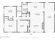 First floor layout featuring 3 bedrooms, 2 bathrooms, kitchen, laundry room, and living room at 10525 W 18Th Ave, Lakewood, CO 80215