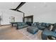 A spacious living room provides lots of seating and an open floorplan at 444 Glen Eagle Loop, Breckenridge, CO 80424