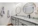 Bathroom with a double vanity, updated finishes, and good lighting at 4840 Limestone Rd, Monument, CO 80132